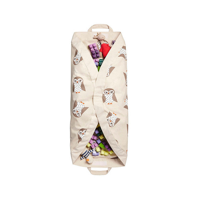3 Sprouts Owl play mat bag
