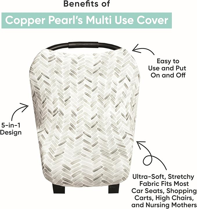 Copper Pearl 5-in-1 multi-use cover (floral)