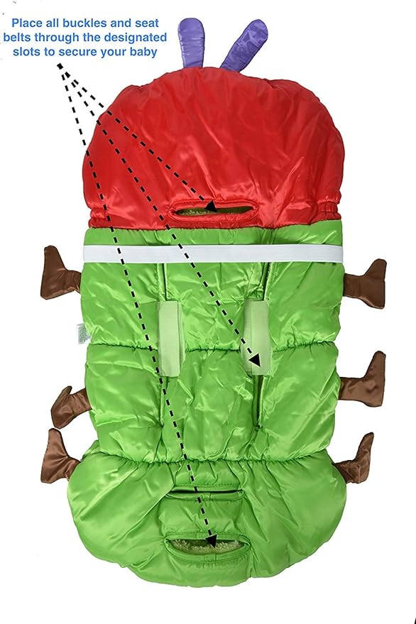 The Very Hungry Caterpillar stroller bunting