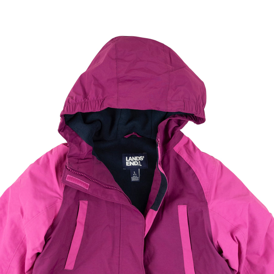 Lands' End winter jacket 10-12 (pink/purple)