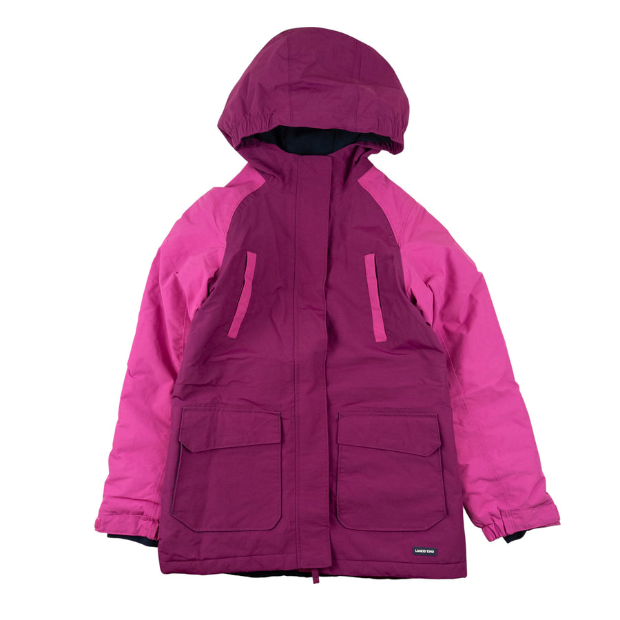 Lands' End winter jacket 10-12 (pink/purple)