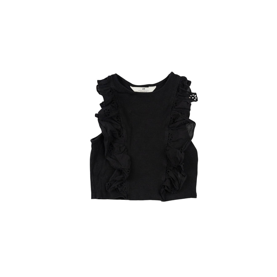 H&M tank 10-12 (black eyelet)