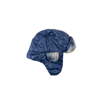 Unknown brand winter hat 2-3 (navy/plaid)
