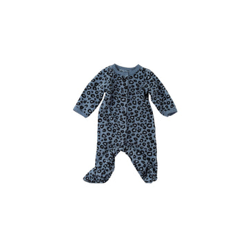 Carter's fleece sleeper nb (blue cheetah)