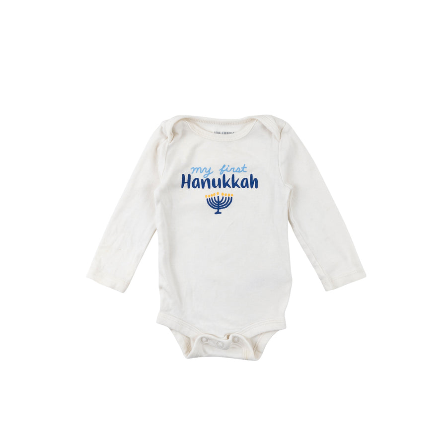 Joe Fresh long sleeve 0-3 (first Hanukkah)