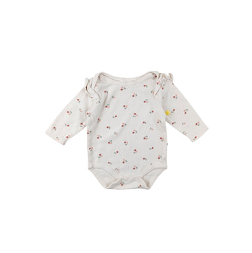 Rabbit + Bear long sleeve onesie 3-6m