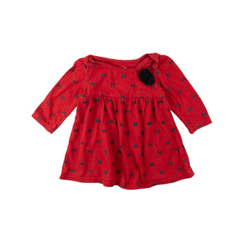 George dress 6-12m (bow)