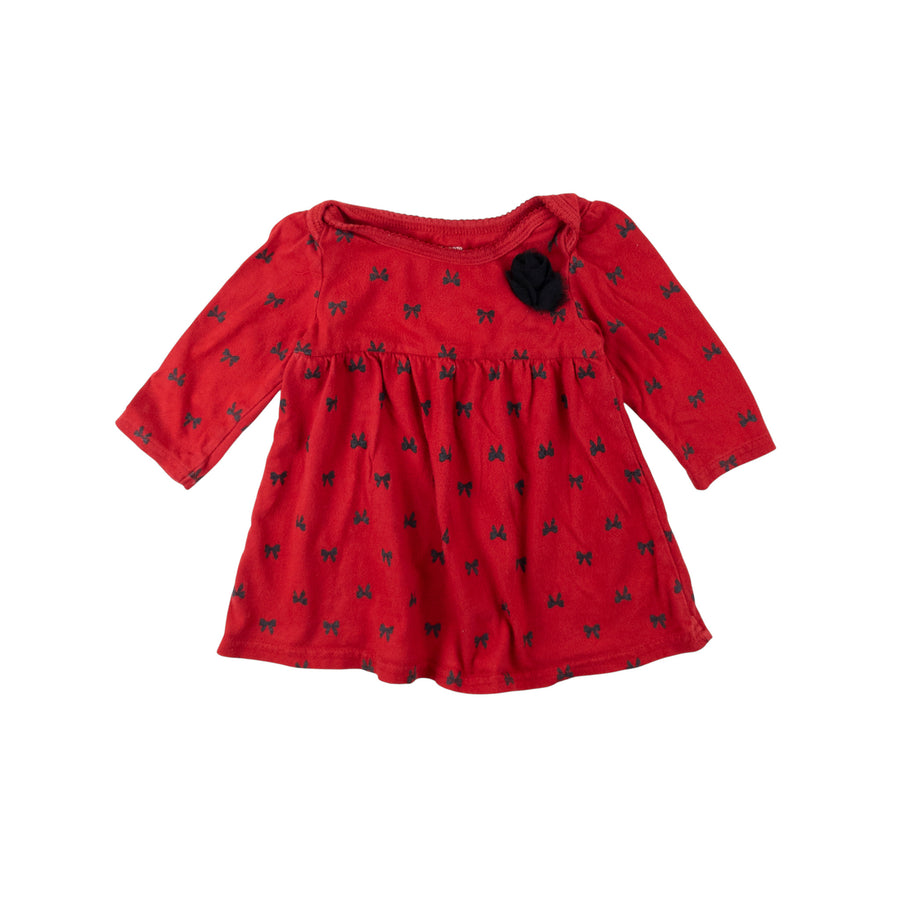 George dress 6-12m (bow)