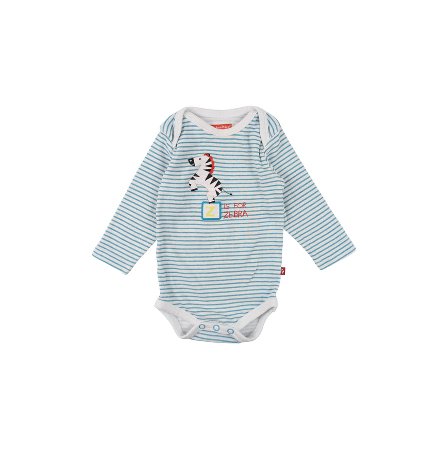 FisherPrice long sleeve onesie 0-3m (zebra)