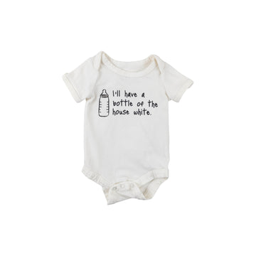 Indigo onesie 0-3m (milk bottle)
