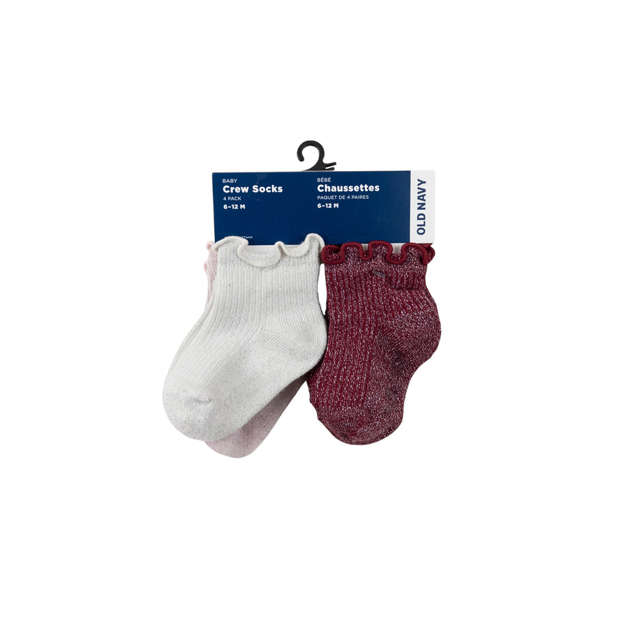 Old Navy crew socks 6-12m