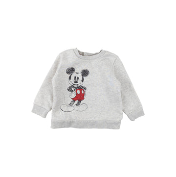 Joe Fresh sweatshirt 6-12m (mickey mouse light grey)