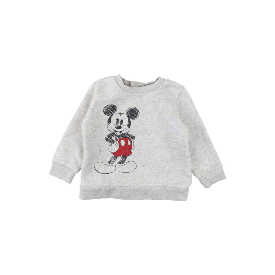 Joe Fresh sweatshirt 6-12m (mickey mouse light grey)