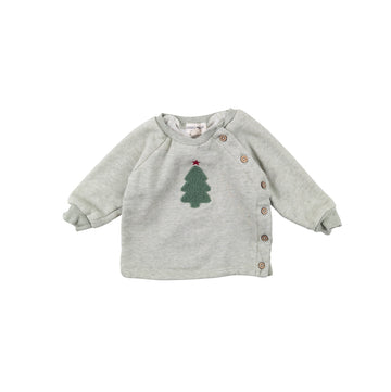 Rabbit + Bear sweatshirt 6-9m (tree)