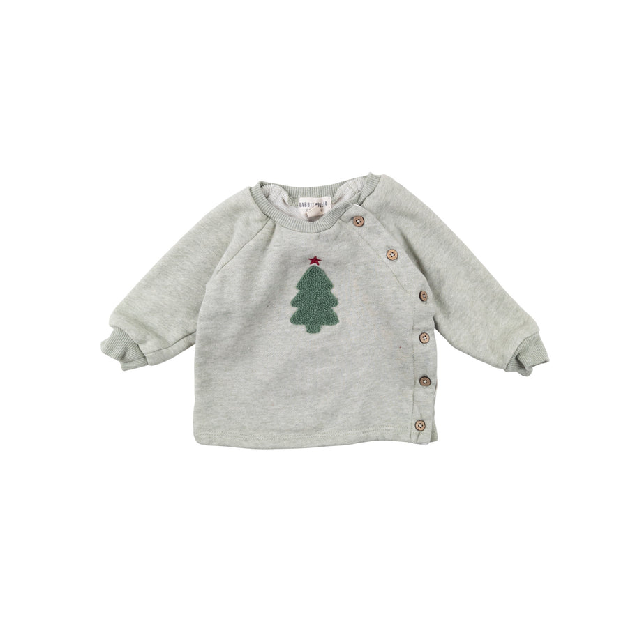 Rabbit + Bear sweatshirt 6-9m (tree)