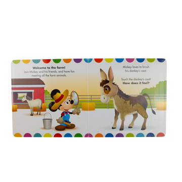 Disney On-the-farm touch-and-feel board book