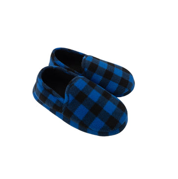Blue plaid slippers 13-1