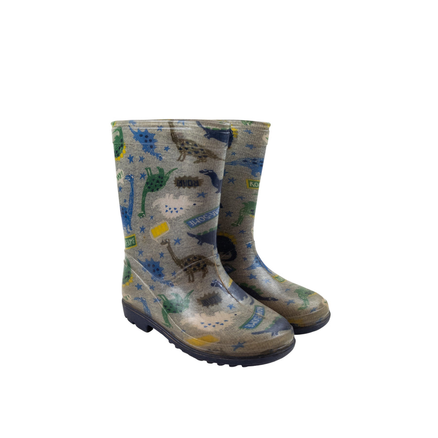 Dino rain boots 10