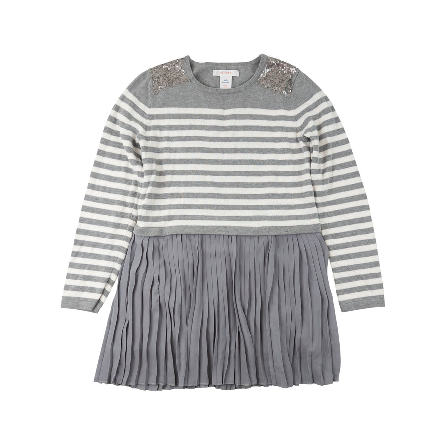 Joe Fresh dress 14 (grey stripe)