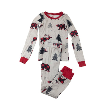 Children's Place pjs 7 (plaid animals)