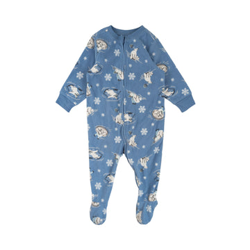 Old Navy fleece sleeper 12-18m (polar bear)
