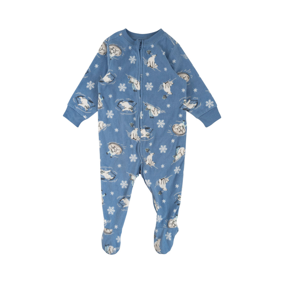 Old Navy fleece sleeper 12-18m (polar bear)