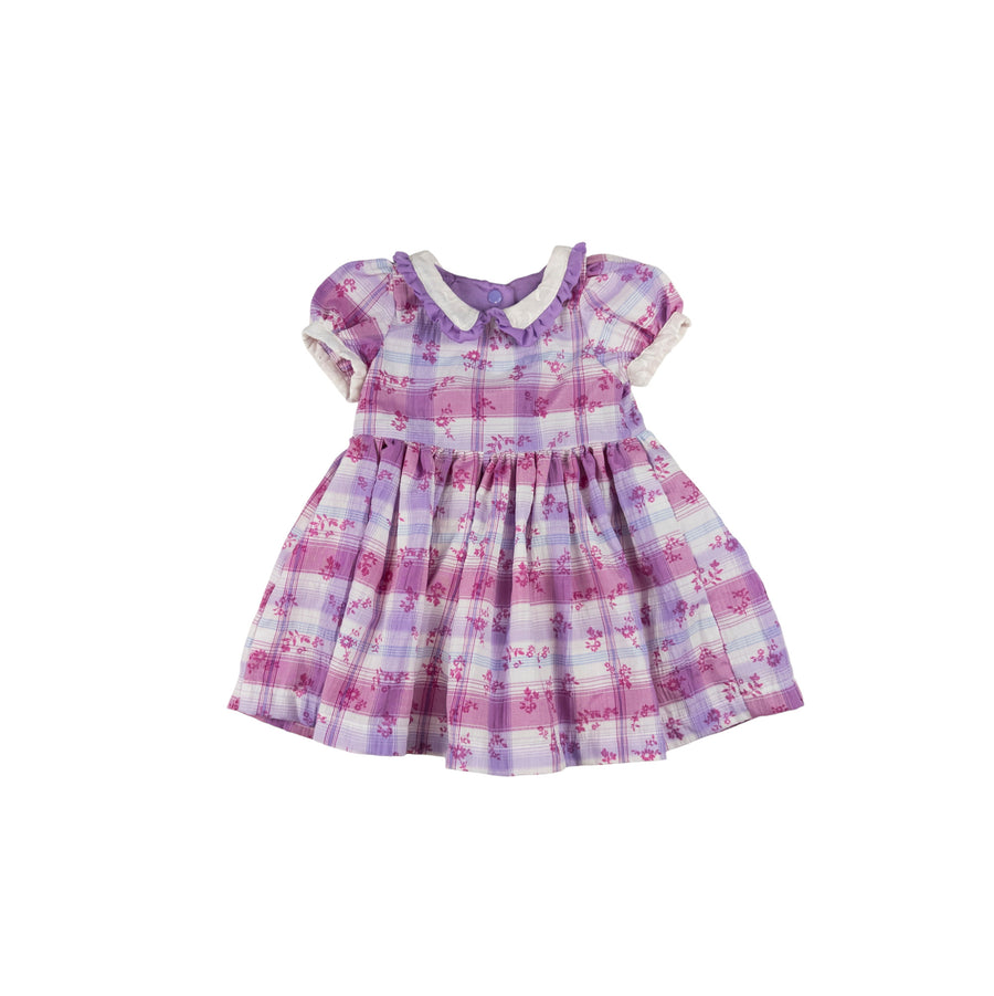 Hand made dress 2 (purple plaid)