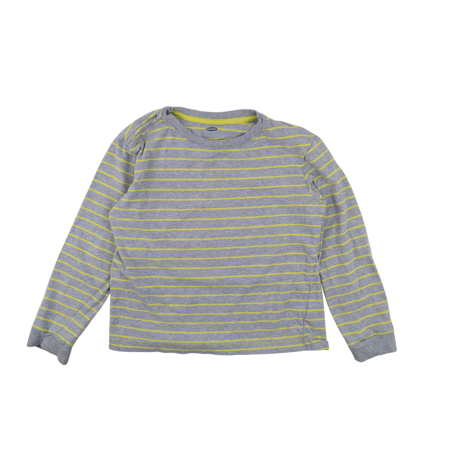 Old Navy long sleeve 6-7 (grey/lime)