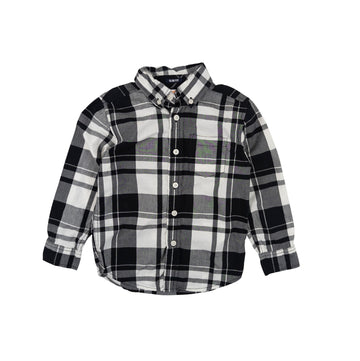 Gymboree shirt 4 (black plaid)