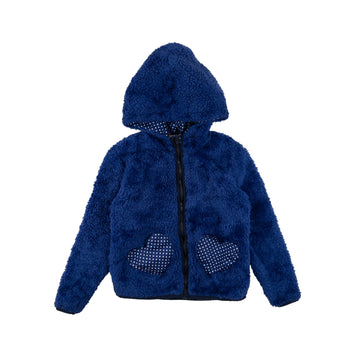 H&M cardigan 2-4 (purple fleece)