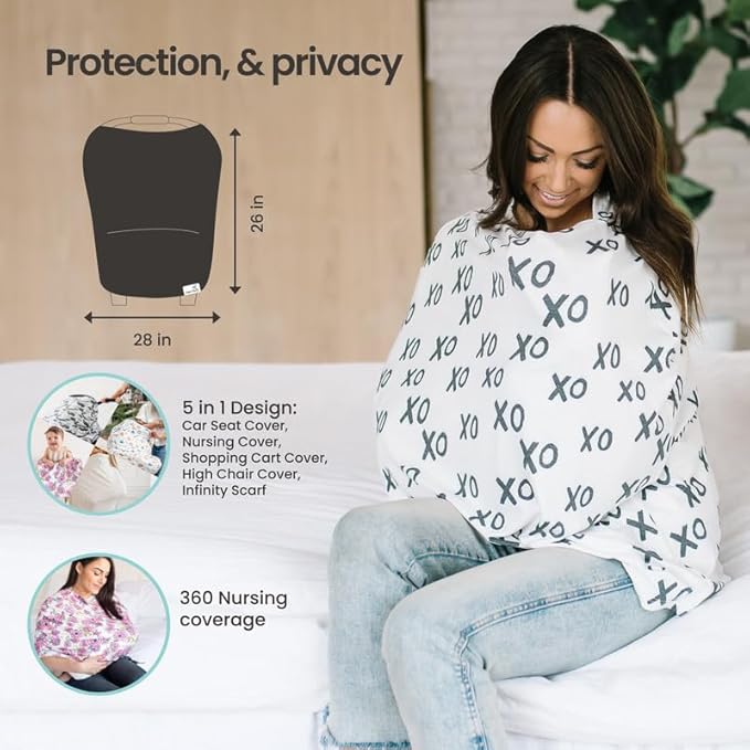 Copper Pearl 5-in-1 multi-use cover (floral)