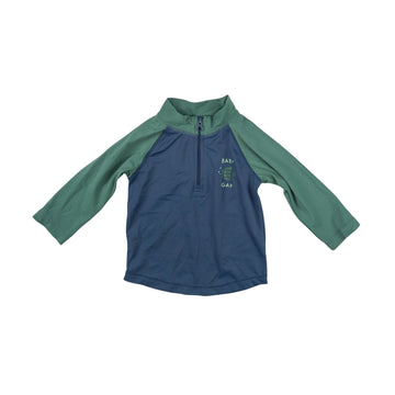 Gap sun shirt 12-18m (blue/green)