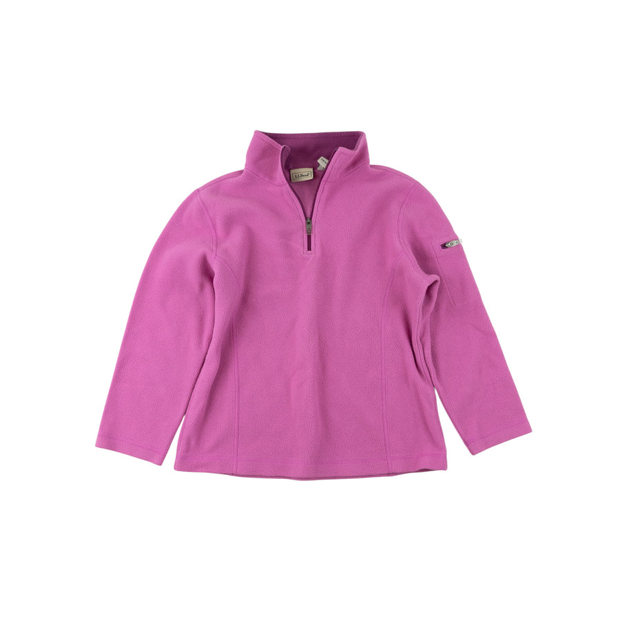 LL Bean fleece pullover 6-7 (pink)