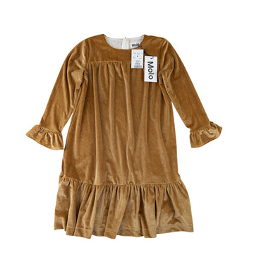 Molo dress 7-8 (gold velvet)