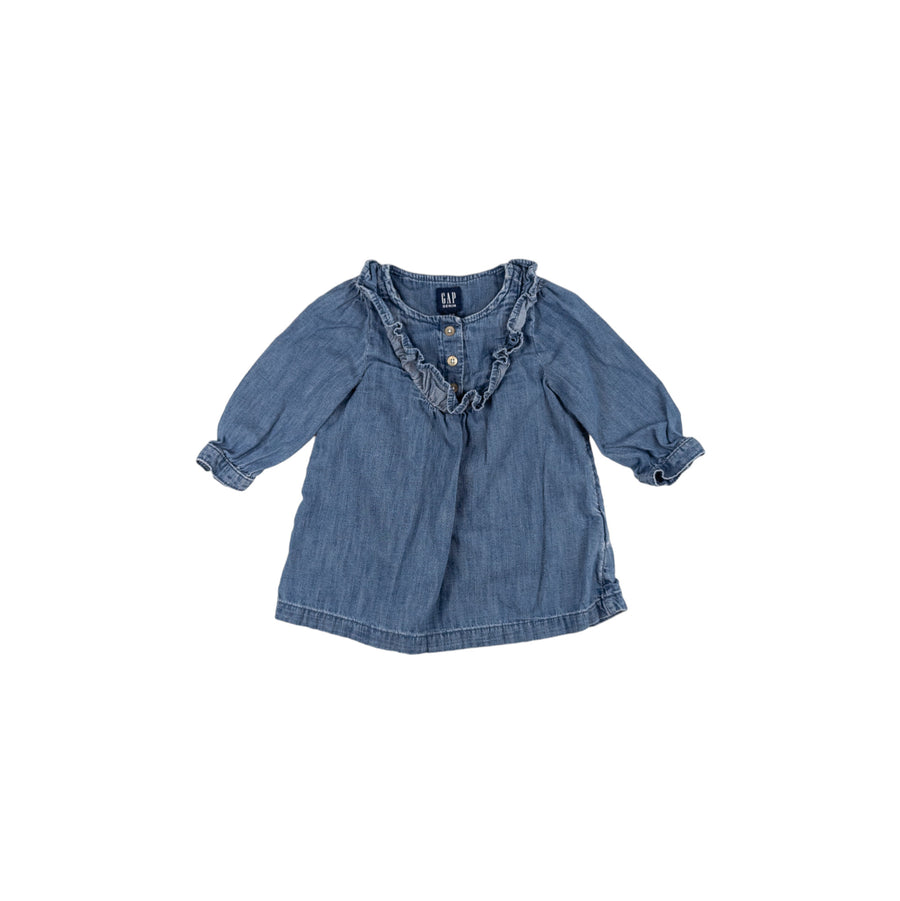 Gap chambray dress 6-12m