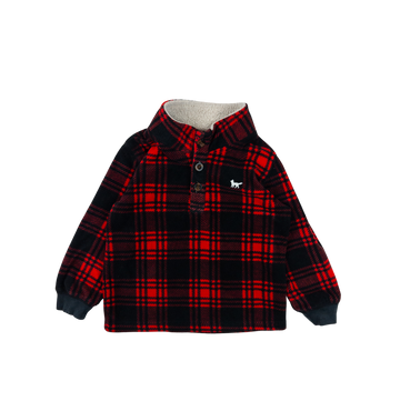 Carter's pullover 24m (red plaid)