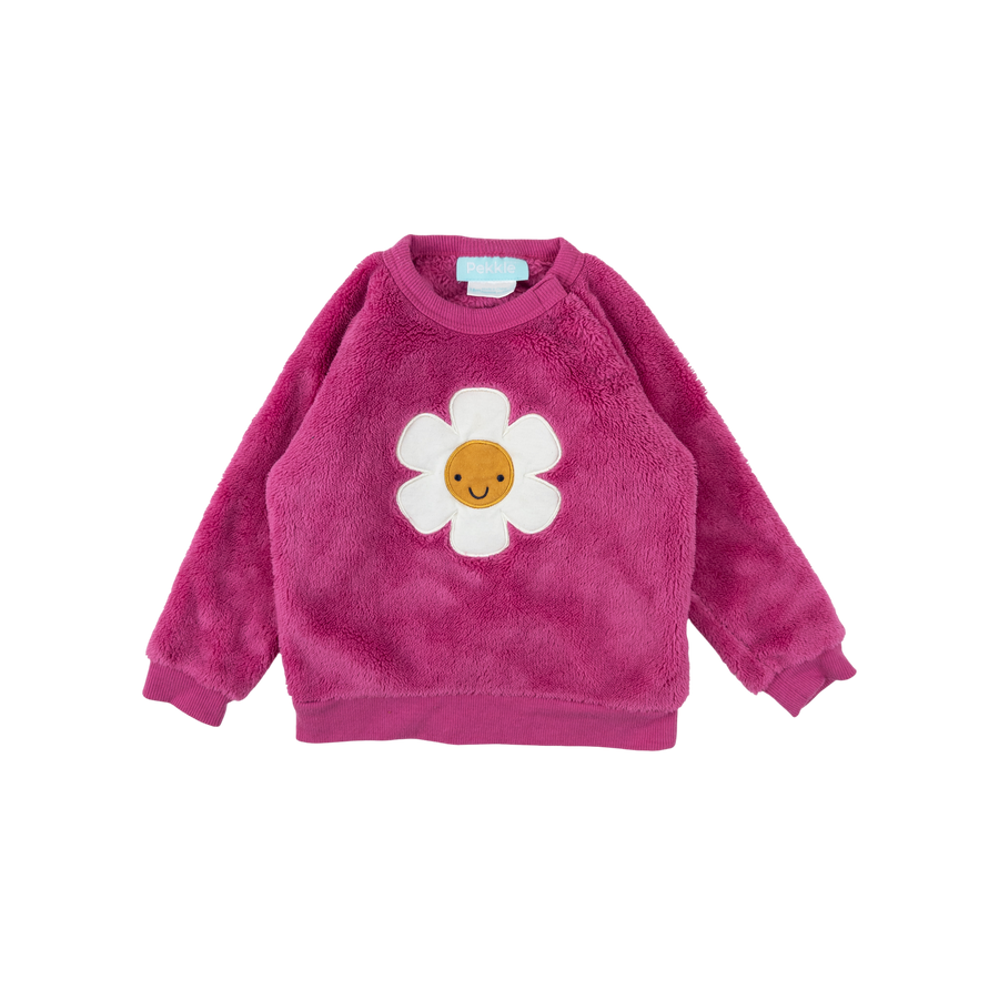 Pekkle sweatshirt 18m (pink flower)