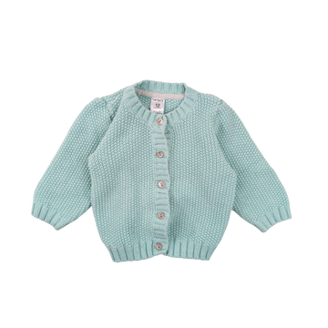 Carter's cardigan 12m (aqua sparkle)