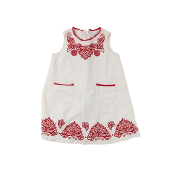 Gap dress 12-18m (linen embroidered)