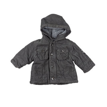 Children's Place jacket 0-6m (grey corduroy)