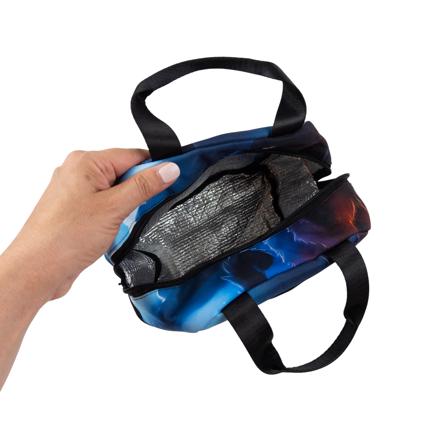 Black cat insulated lunch bag