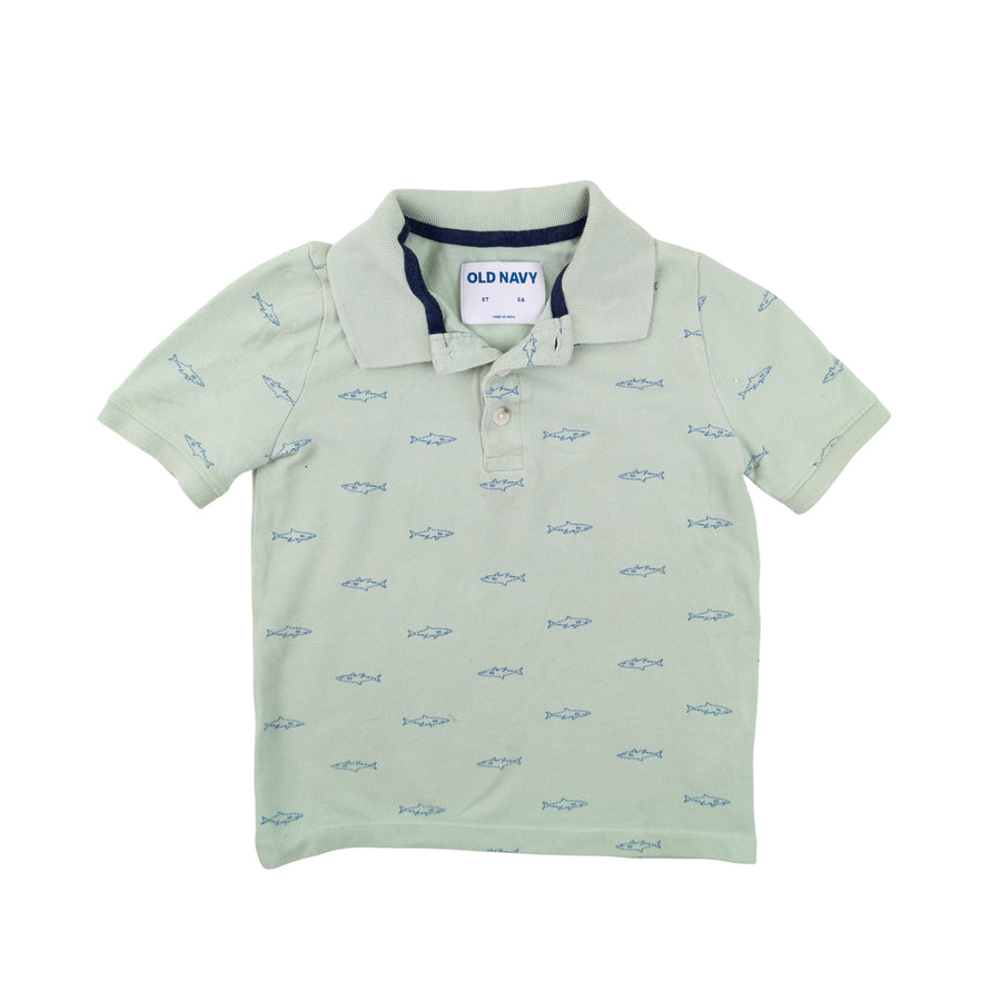 Old Navy short sleeve 5 (green fish)