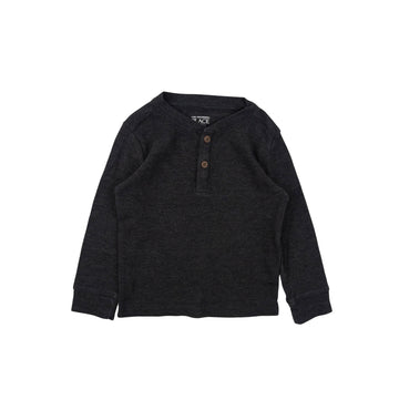 Children's Place long sleeve 3 (grey waffle)