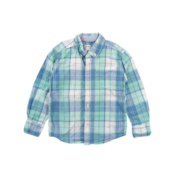 Carter's shirt 3 (pale blue/green plaid)