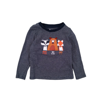 C&A Kids long sleeve 3 (badger, bear, fox)