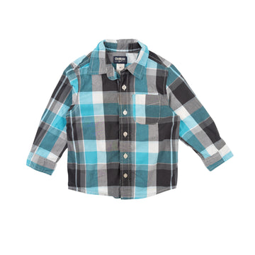 Oshkosh shirt 3 (blue/tan plaid)