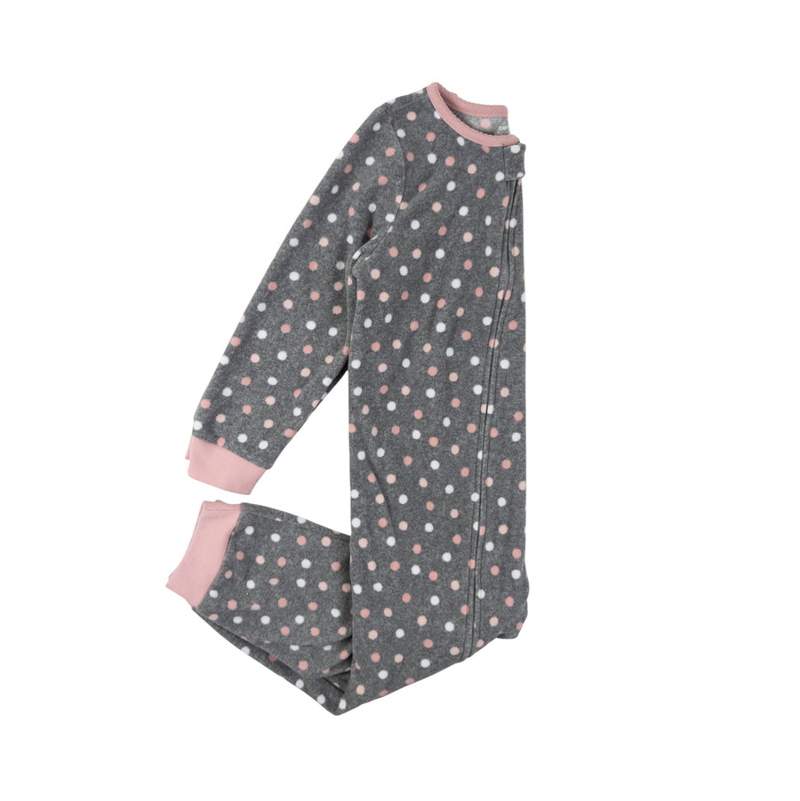 Carter's sleeper 4 (grey polka dots)