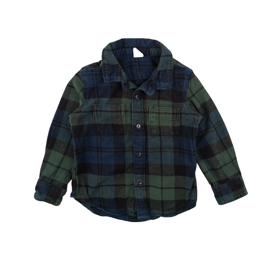 Gap shirt 3 (green/navy plaid)