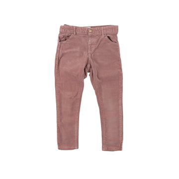 Zara corduroy jeans 3-4 (pink)