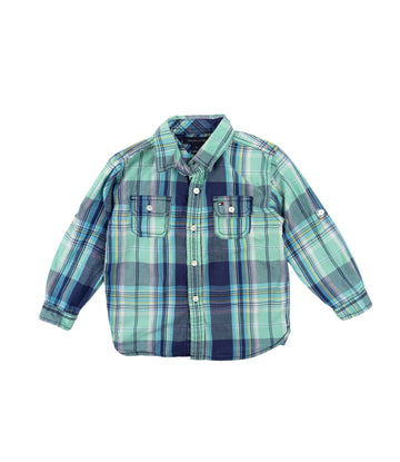 Tommy Hilfiger shirt 3 (aqua/navy plaid)